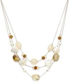 Inc International Concepts Gold-tone Shell-inspired Layer Necklace, Only At Macy's