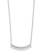 Effy Diamond Baguette Drop 18 Collar Necklace (1/2 Ct. T.w.) In 14k White Gold
