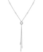 Lucky Brand Silver-tone Imitation Pearl Lariat Necklace, 18-1/2 + 2 Extender