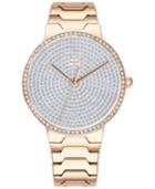 Tommy Hilfiger Women's Gold-tone Stainless Steel Bracelet Watch 36mm, Created For Macy's