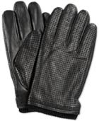 Ryan Seacrest Perforated Leather Texting Glove, Only At Macy's