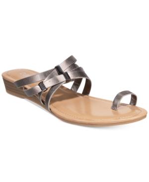 Bar Iii Vanita Toe-ring Wedge Sandals, Created For Macy's Women's Shoes