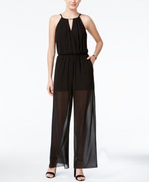 Bcx Juniors' Keyhole Illusion Jumpsuit
