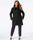 Jones New York Plus Size Clean Front Walker Coat