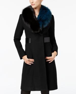 One Madison Expedition Fox-fur-collar Walker Coat