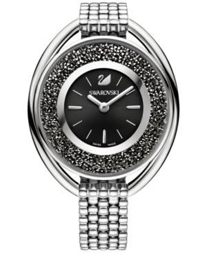Swarovski Women's Swiss Crystalline Crystal Accent Stainless Steel Mesh Bracelet Watch 43mm