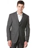 Perry Ellis Men's Big And Tall Two-button Solid Jacket
