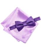 Alfani Men's Geometric Pre-tied Bow Tie & Pocket Square Set, Only At Macy's