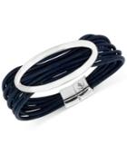 Kenneth Cole New York Silver-tone Blue Multi-cord Bracelet