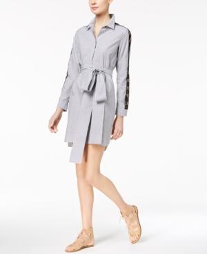 Marella Cotton Illusion-lace-trim Shirtdress