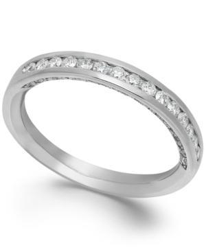 Certified Diamond Channel Ring In Platinum (1/2 Ct. T.w.)