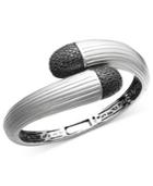 Balissima By Effy Black Diamond Wrap Bangle (1-1/2 Ct. T.w.) In Sterling Silver