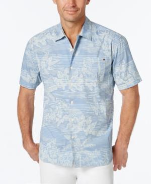 Tommy Bahama Men's Tommy Tides Stripe Floral-print Short-sleeve Shirt