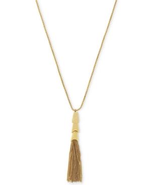 Vince Camuto Gold-tone Tassel Pendant Necklace