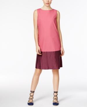 Weekend Max Mara Temide Colorblocked Poplin Shift Dress