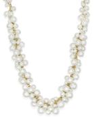 Charter Club Gold-tone Imitation Pearl Cluster Necklace, Only At Macy's
