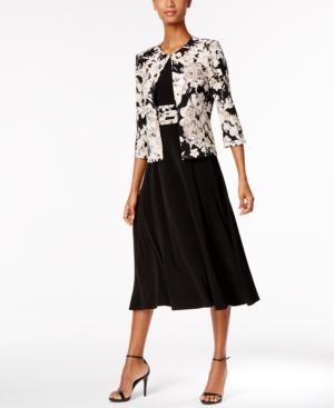 Jessica Howard Floral-print Dress And Jacket