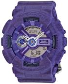 G-shock Women's Analog-digital Heather Purple Bracelet Watch 49x46mm Gmas110ht-6a
