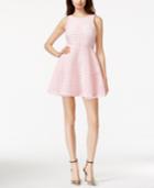 Guess Mesh Fit & Flare Dress