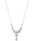 Givenchy Silver-tone Multiple Crystal Lariat Necklace
