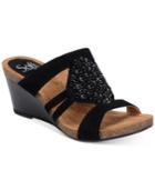 Sofft Vassy Beaded Slip-on Wedge Sandals Women's Shoes