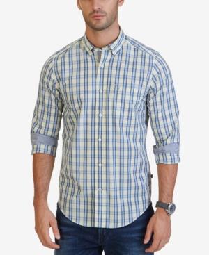 Nautica Men's Classic Fit Poplin Plaid Shirt