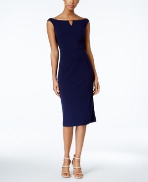 Ivanka Trump Keyhole Midi Sheath Dress