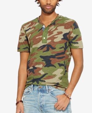 Denim & Supply Ralph Lauren Camo-print Short-sleeve Henley