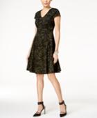 Alfani Printed Fit & Flare Dress, Created For Macy's