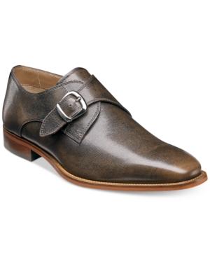 Florsheim Men's Sabato Plain Toe Textured Monkstrap Loafers Men's Shoes