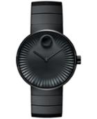 Movado Men's Swiss Edge Black Pvd Stainless Steel Bracelet Watch 40mm 3680007