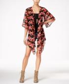 Say What? Juniors' Printed High-low V-back Kimono