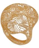 Openwork Exotic-look Statement Ring In 14k Gold