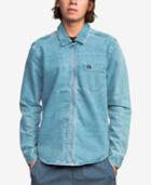 Rvca Men's Hex Zip-front Denim Shirt