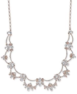 Kate Spade New York Rose Gold-plated Crystal Scalloped Collar Necklace