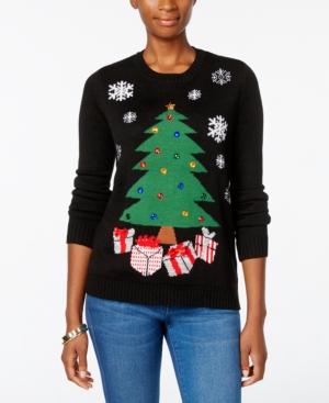 Karen Scott Petite Christmas Tree Sweater, Only At Macy's