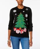 Karen Scott Petite Christmas Tree Sweater, Only At Macy's