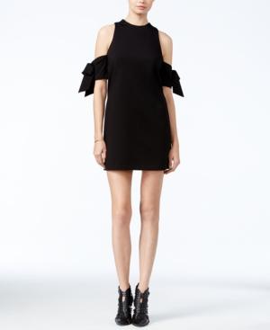 Guess Adalene Cold-shoulder Bow-detail Dress