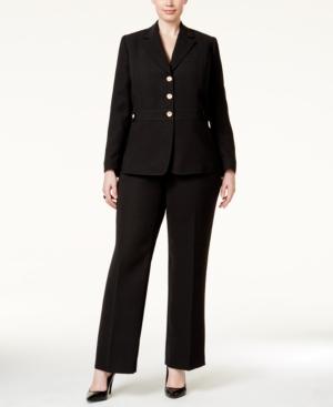 Tahari Asl Plus Size Three-button Pantsuit
