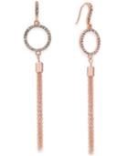 Inc International Concepts Pave Circle And Tassel Drop Earrings, Only At Macy's