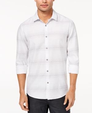 Alfani Men's Ombre Broken-stripe Shirt, Created For Macy's