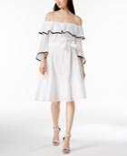 Calvin Klein Cotton Off-the-shoulder Dress