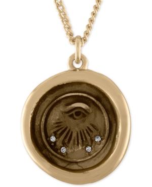 Rachel Rachel Roy Gold-tone Evil-eye Talisman Pendant Necklace