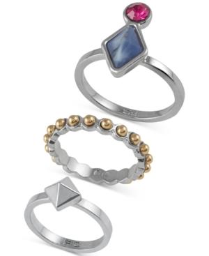 French Connection Gold-tone Ring Trio