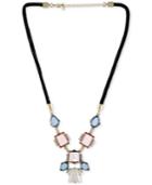 Rachel Rachel Roy Gold-tone Mixed Stone Rope Necklace