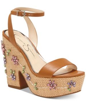 Jessica Simpson Cressia Wicker Wedge Sandals Women's Shoes