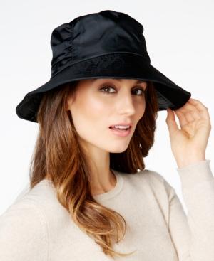 Totes Sunguard Ruched Wide Brim Hat