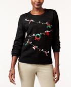Karen Scott Holiday Clothesline Sweater, Created For Macy's