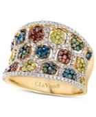 Le Vian Mixberry Diamond Concave Ring (1-3/8 Ct. T.w.) In 14k Honey Gold