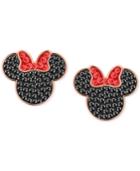 Swarovski Tri-tone Crystal Minnie Mouse Stud Earrings